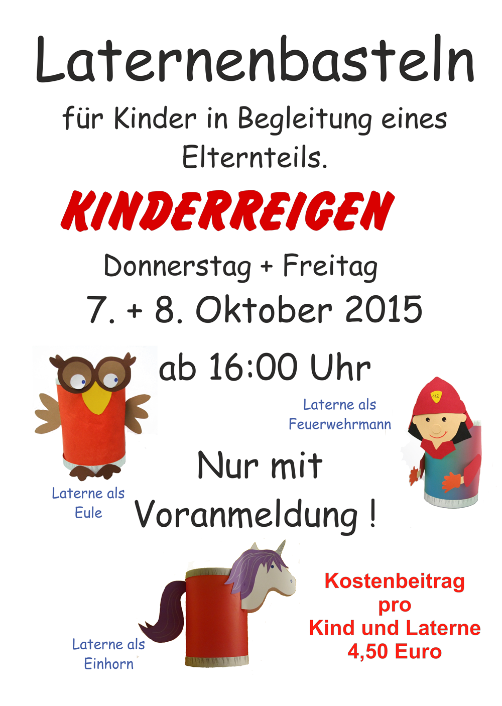 Laternenbasteln 2015