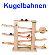Kugelbahnen in verschiedenen Formen und für verschieden Alter