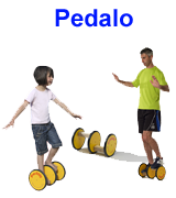 Pedalo,Gleichgewichtsübung mit Spass